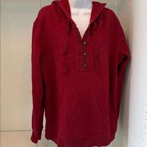 Eddie Bauer Red Hoodie Sweatshirt